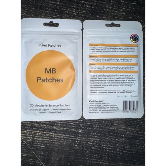 2 Pack Kind Patches MB Metabolic Balance 60 Patches Energy And Metabolic Support - Picture 2 of 2
